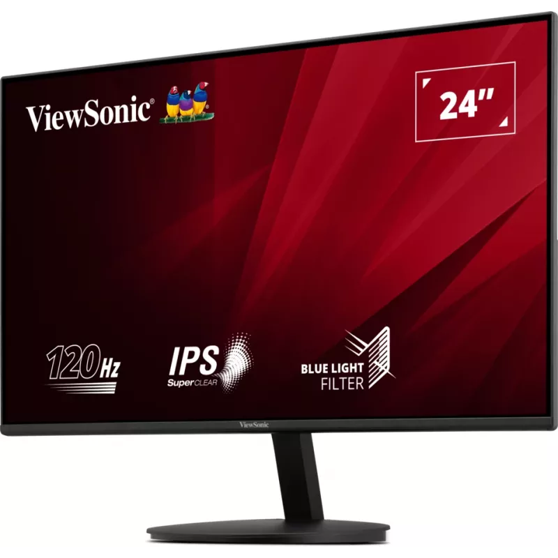 Viewsonic VA24E1-H 24 colių Full HD 120Hz monitorius su HDMI ir VGA, juodas