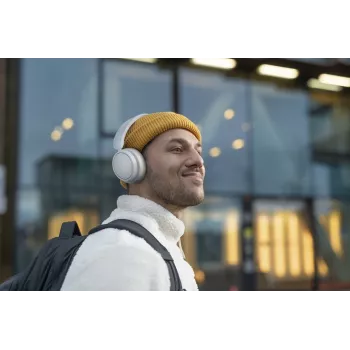 Philips 5000 serijos TAH5209WT/00 belaidės ausinės su mikrofonu, ant ausų, skambučiams ir muzikai, balta