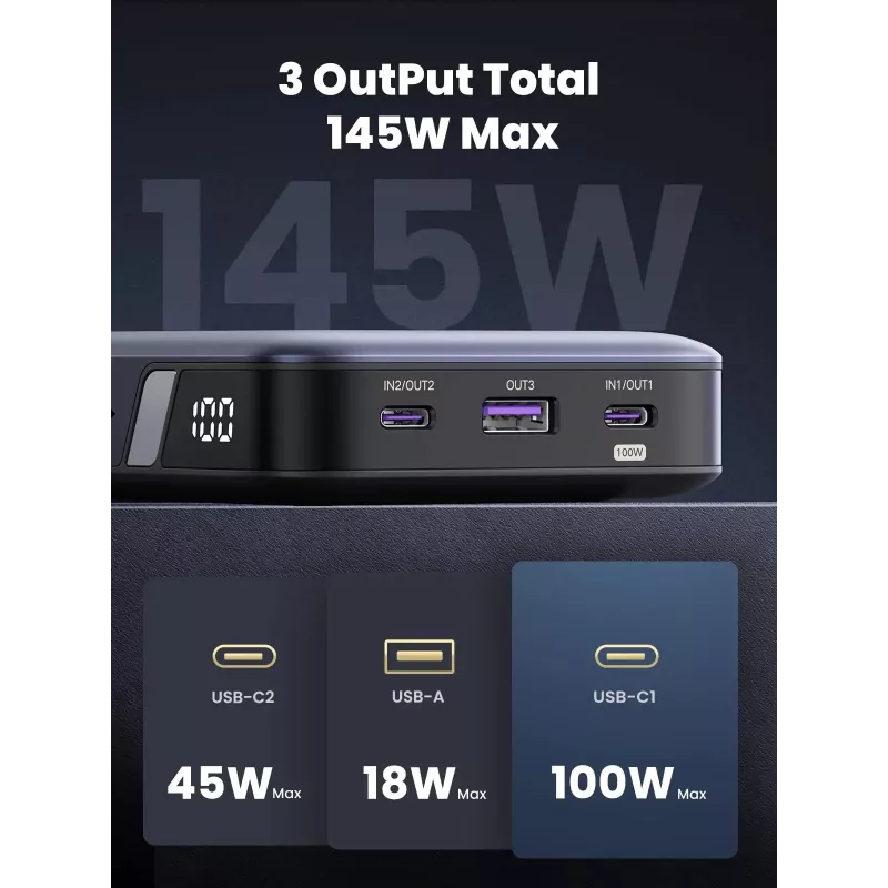 Nešiojamas Power Bank Ugreen 90597A 25000 mAh