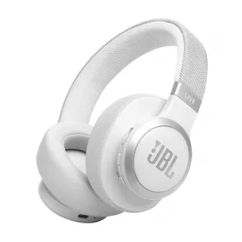 JBL Live 770NC Ausinės belaidės, aplink ausį, skambučiams/muzikai, Bluetooth, baltos