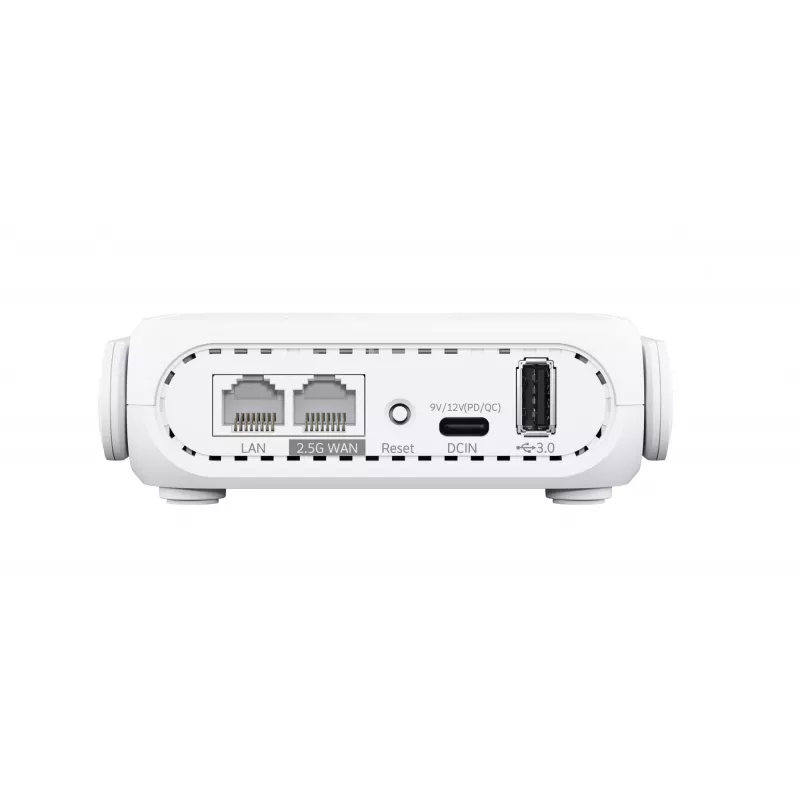 ASUS RT-BE58 Go belaidis maršrutizatorius 2.5 Gigabit Ethernet, dviejų juostų (2,4 GHz / 5 GHz), baltas