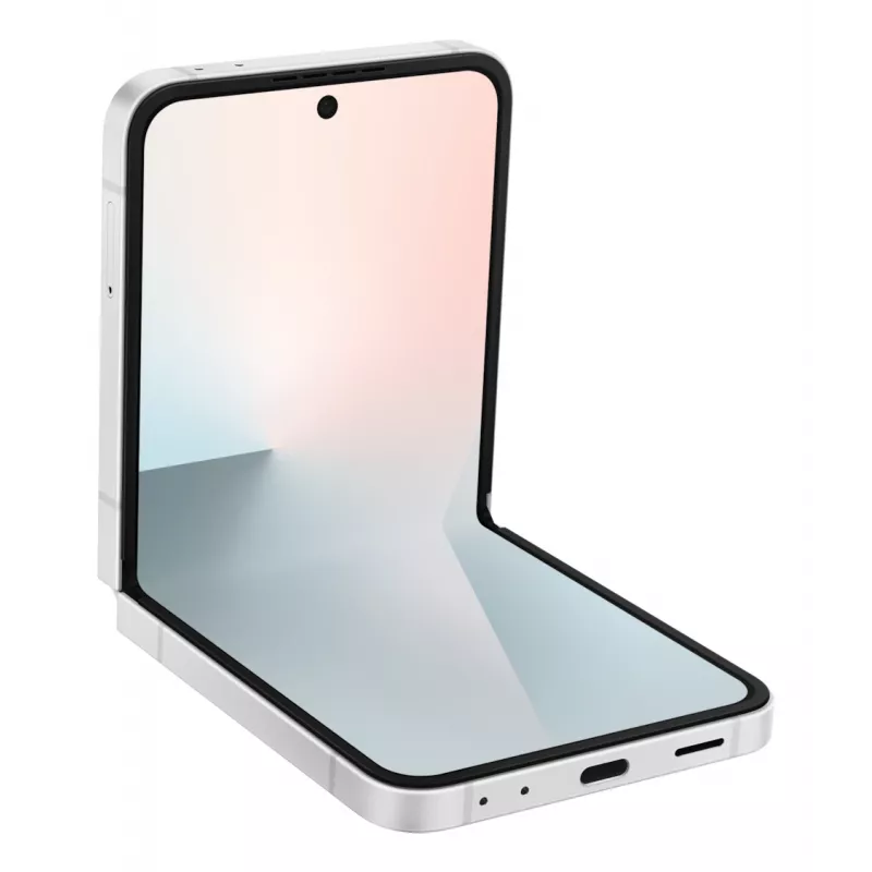Samsung Galaxy Z Flip7 FE, 17 cm (6,7 colio), 2640 x 1080 pikselių, 8 GB, 128 GB, 50 MP, Baltas