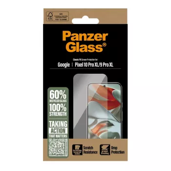 PanzerGlass apsauginis stiklas ekranui ir nugarėlei, skirtas Google Pixel 10 Pro XL / 9 Pro XL, skaidrus, 1 vnt. (PG92324)