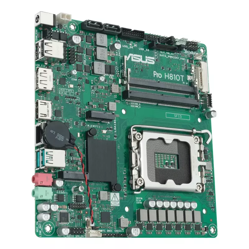 Motininė plokštė ASUS Pro H810T-CSM Intel H810 LGA 1851 mini ITX DDR5 128GB