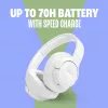 JBL Tune 770NC ausinės su laidu ir belaidžiu ryšiu, skirtos pokalbiams ir muzikai, USB Type-C, juodos spalvos
