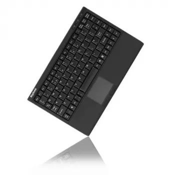 Klaviatūra KeySonic ACK-540U+ (UK) su integruota Smart-Touchpad, USB, QWERTY, JK išdėstymas, juoda
