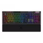 Mechaninė žaidimų klaviatūra MSI STRIKE PRO WIRELESS – pilno dydžio, USB + Bluetooth, RGB, QWERTY US, juoda