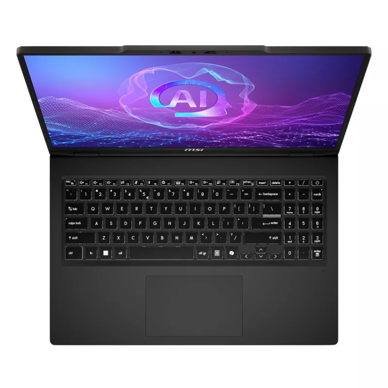 Nešiojamas kompiuteris MSI VenturePro A16 AI+ A3HWEG-003DE — AMD Ryzen AI 7 350, 16 colių 2K (2048×1280), 16 GB DDR5, 1 TB SSD, NVIDIA GeForce RTX 5050, Windows 11 Home, Pilka