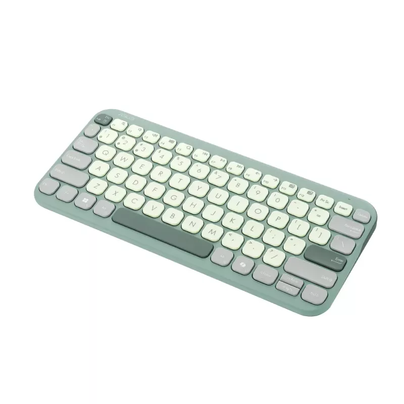 ASUS KW100 /GN/GE/81 belaidė klaviatūra Bluetooth QWERTZ Žalia, Šviesiai žalia