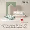 ASUS KW100 /GN/GE/81 belaidė klaviatūra Bluetooth QWERTZ Žalia, Šviesiai žalia