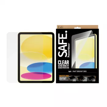 PanzerGlass SAFE apsauginis stiklas iPad 11 colių (2025–2026) | 10,9 colių (2022) | Ultra-Wide Fit su Fastfit įrankiu