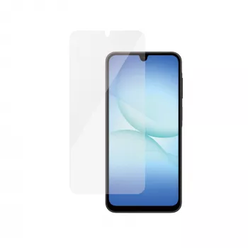 PanzerGlass ekrano apsauga, skirta Samsung Galaxy A17 / A17 5G — itin platus dengimas, PET+silikonas, atspari įbrėžimams ir smūgiams