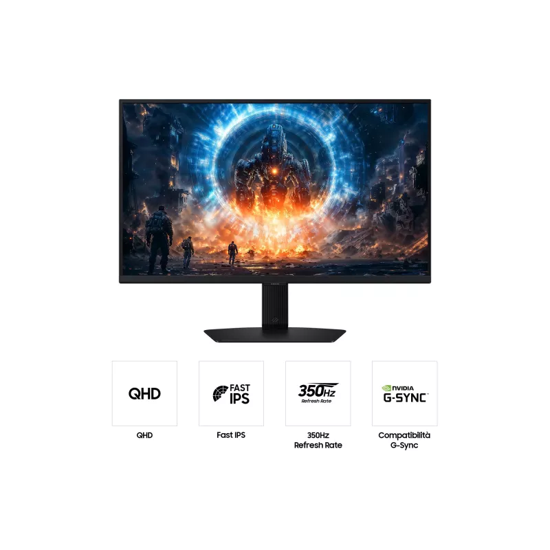 Samsung G60F 27 colių QHD IPS monitorius, 2560x1440, 350 Hz, 1 ms