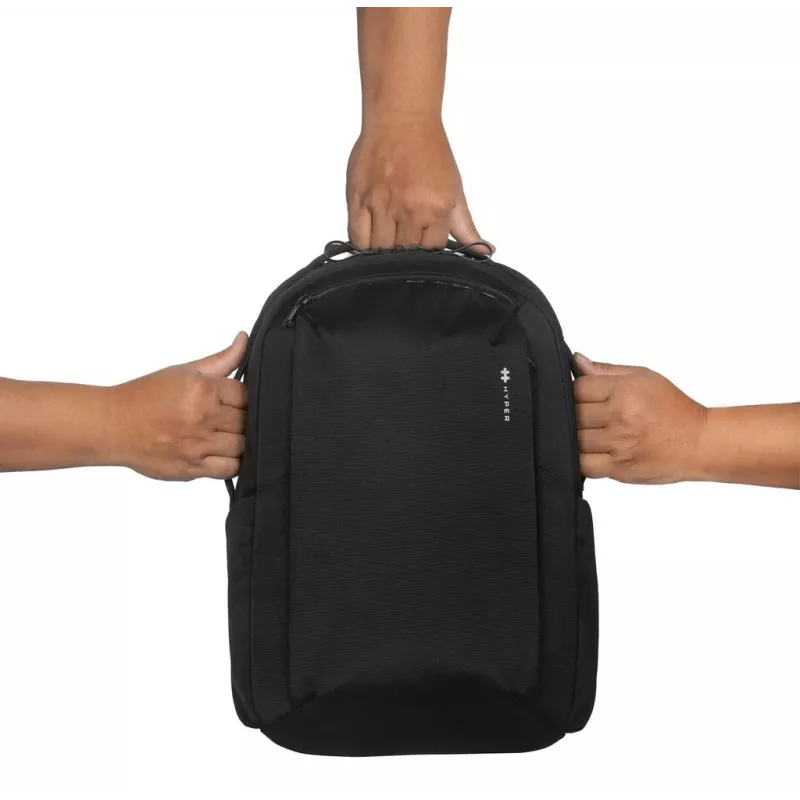 Kuprinė HYPER HyperPack HP21PBKGL nešiojamiesiems kompiuteriams iki 40,6 cm (16 colių) – juoda, PET/poliesteris