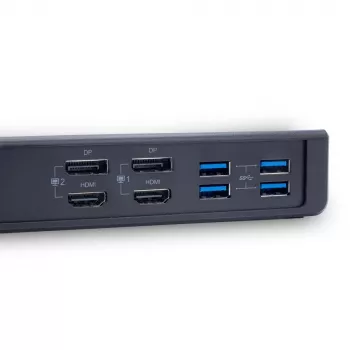 TERRA 1480374 USB-C universalus dokų stotelė / prievadų replikatorius, laidinis, USB 3.2 Gen 1 Type-C, juodas