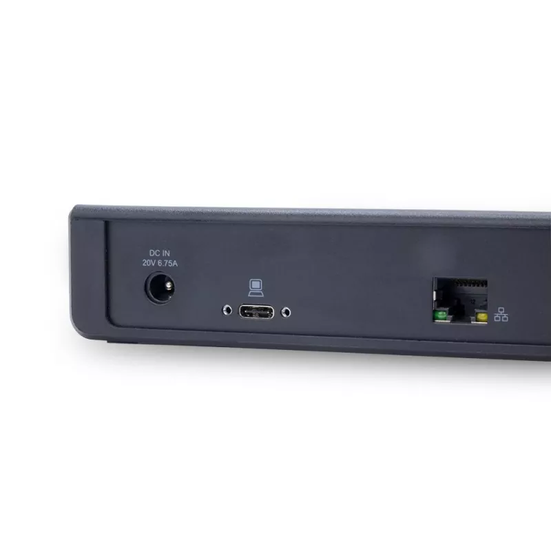 TERRA 1480374 USB-C universalus dokų stotelė / prievadų replikatorius, laidinis, USB 3.2 Gen 1 Type-C, juodas