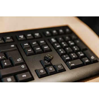 CHERRY KW 3000 belaidė klaviatūra, RF, QWERTY US International, juoda