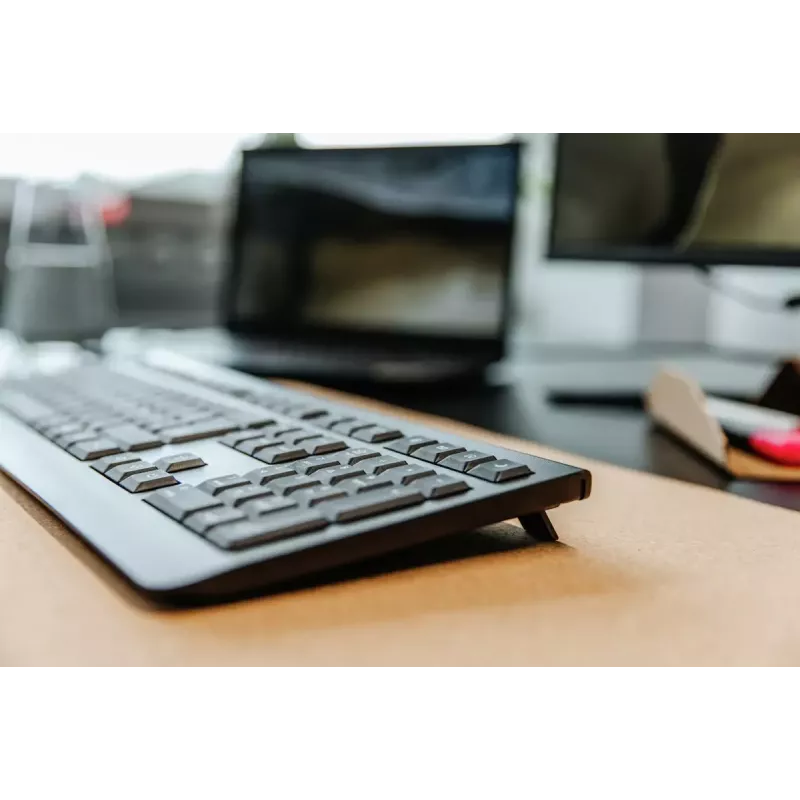 CHERRY KW 3000 belaidė klaviatūra, RF, QWERTY US International, juoda