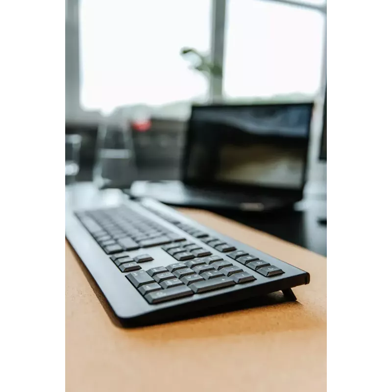 CHERRY KW 3000 belaidė klaviatūra, RF, QWERTY US International, juoda