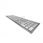 CHERRY KC 6000 Slim klaviatūra, USB, AZERTY belgų, sidabrinė-balta
