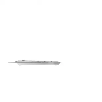 CHERRY KC 6000 Slim klaviatūra, USB, AZERTY belgų, sidabrinė-balta