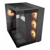 COUGAR FV150 ARGB juodas PC Midi Tower korpusas, ATX/MicroATX/Mini-ITX, 3x120mm priekyje + 1x120mm gale, 2x3.5 colio ir 2x2.5 colio vietos