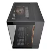 COUGAR FV150 ARGB juodas PC Midi Tower korpusas, ATX/MicroATX/Mini-ITX, 3x120mm priekyje + 1x120mm gale, 2x3.5 colio ir 2x2.5 colio vietos