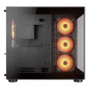 COUGAR FV150 ARGB juodas PC Midi Tower korpusas, ATX/MicroATX/Mini-ITX, 3x120mm priekyje + 1x120mm gale, 2x3.5 colio ir 2x2.5 colio vietos