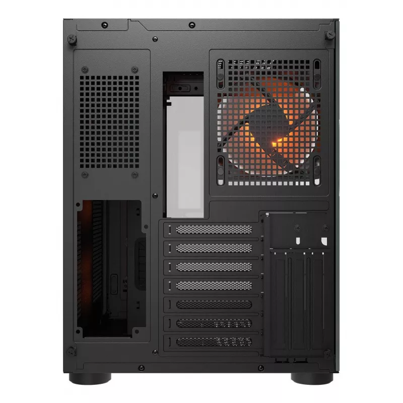 COUGAR FV150 ARGB juodas PC Midi Tower korpusas, ATX/MicroATX/Mini-ITX, 3x120mm priekyje + 1x120mm gale, 2x3.5 colio ir 2x2.5 colio vietos