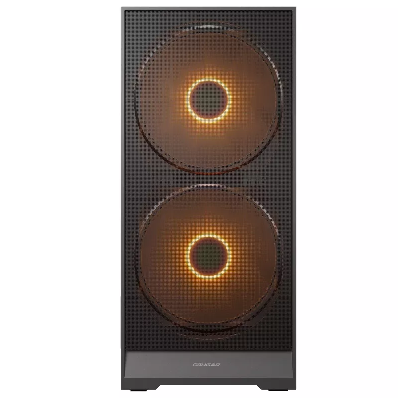 COUGAR Midi Tower korpusas, Airface 180, ARGB, juodas