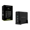 Conceptronic OZUL 4 prievadų 65W USB PD stalinis įkroviklis, vidaus, AC, 5 V, juodas