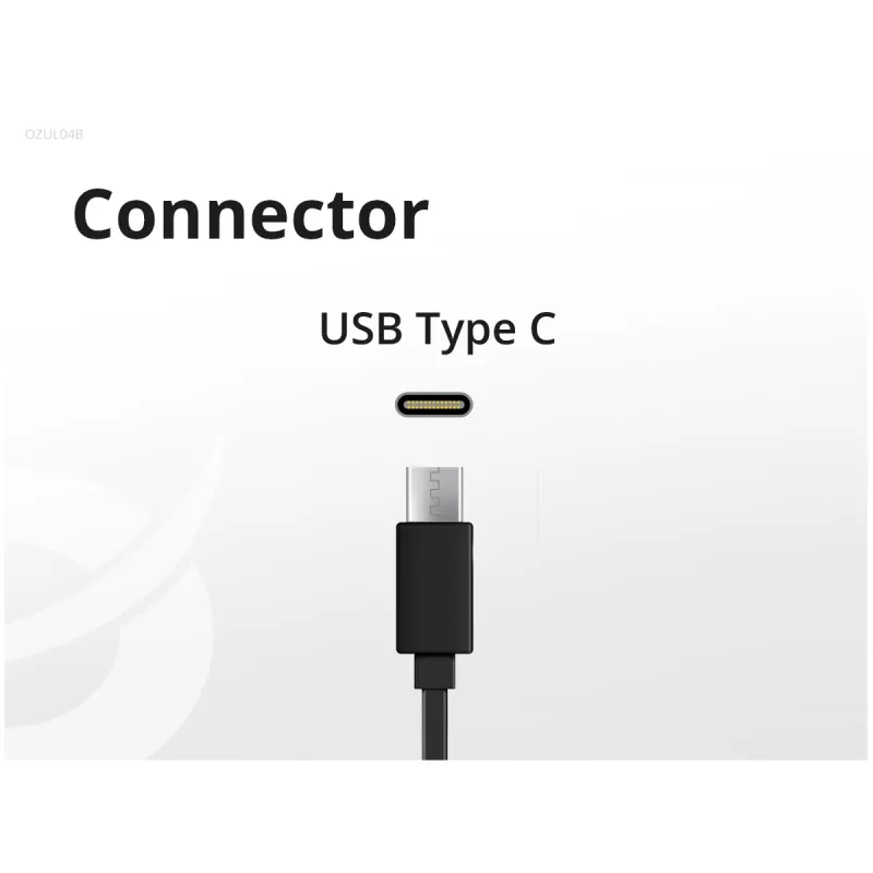 Conceptronic OZUL04BE 67W GaN USB PD įkroviklis su integruotu USB-C laidu