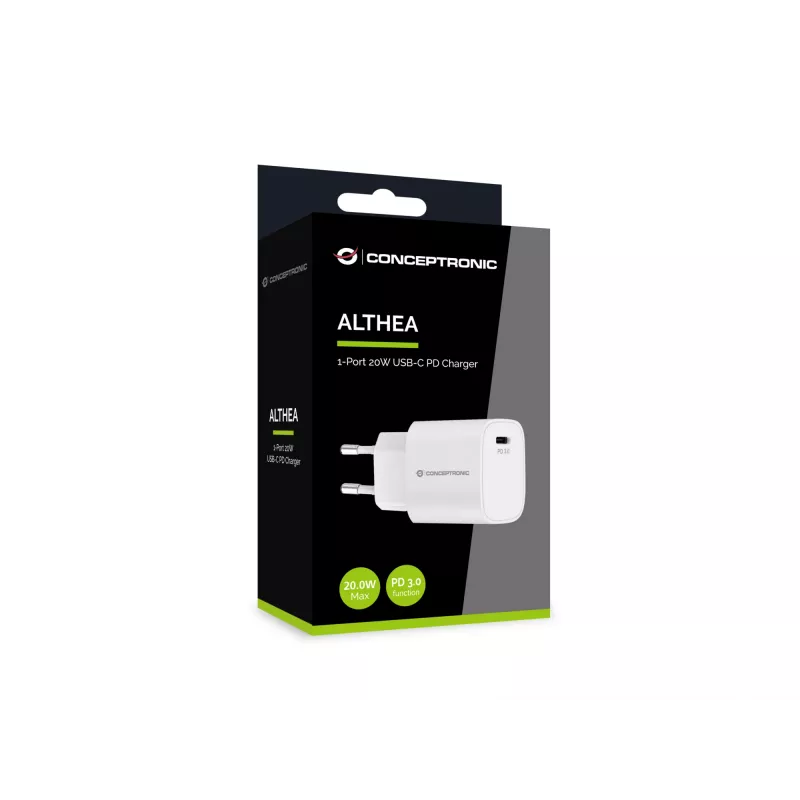 Conceptronic 1 prievadas 20 W USB-C PD greitasis įkroviklis