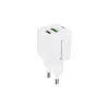 Conceptronic 2 prievadų 20 W GaN USB PD įkroviklis, USB-C x 1, USB-A x 1, QC 3.0, PPS