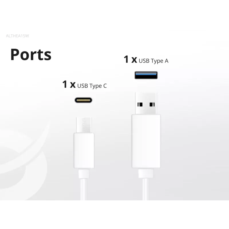 Conceptronic 2 prievadų 20 W GaN USB PD įkroviklis, USB-C x 1, USB-A x 1, QC 3.0, PPS