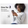 Conceptronic 2 prievadų 20 W GaN USB PD įkroviklis, USB-C x 1, USB-A x 1, QC 3.0, PPS