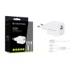 Conceptronic 2 prievadų 33W GaN USB PD įkroviklis su 3-in-1 įkrovimo kabeliu, USB-C x 1, USB-A x 1, QC 3.0, PPS