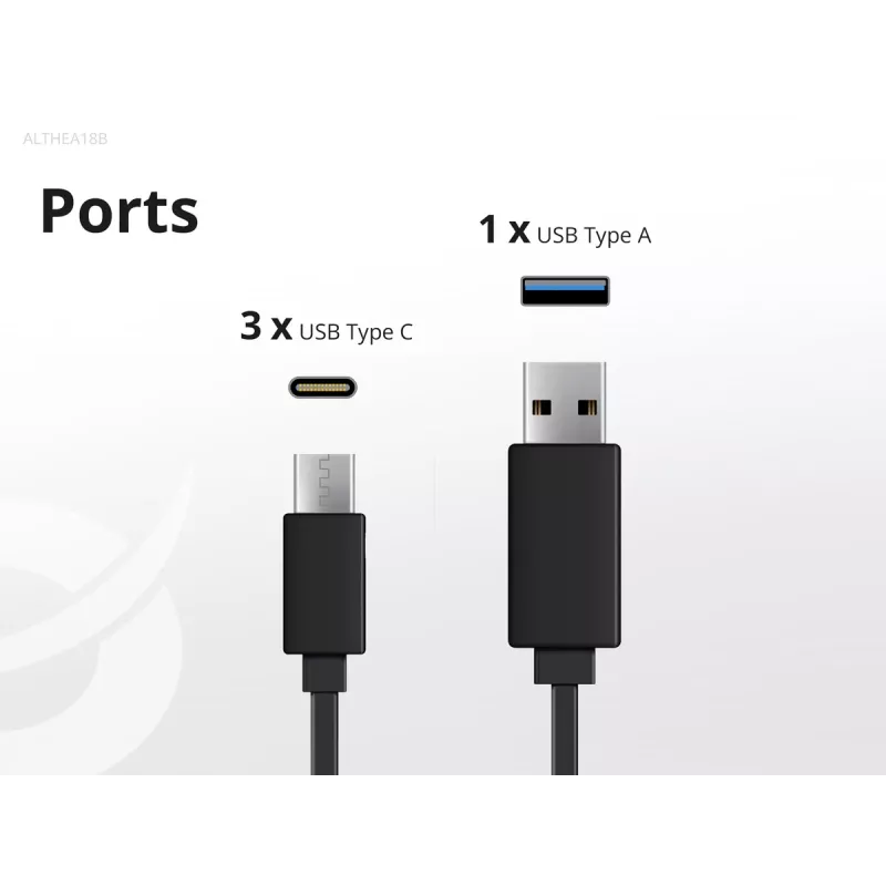 Conceptronic 4 prievadų 100W GaN USB PD įkroviklis su USB-C įkrovimo laidu, USB-C x 3, USB-A x 1, QC 3.0, PPS