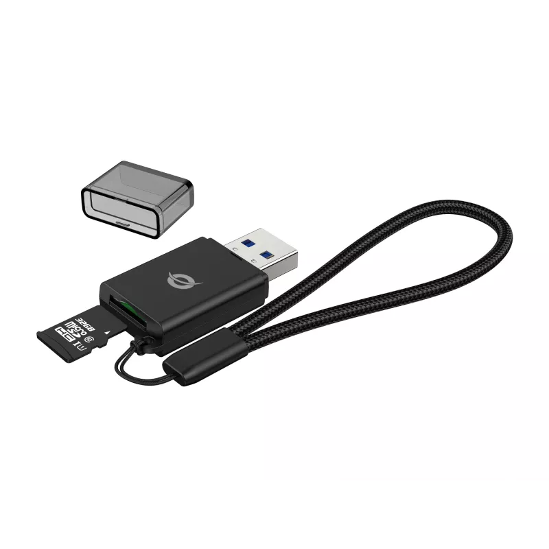 Conceptronic BIAN07B TF/MicroSD 3.0 kortelių skaitytuvas, UHS-I, USB 3.0, 5Gbps