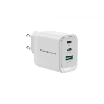 Conceptronic ALTHEA21W65 3 prievadų 65W GaN USB PD įkroviklis, USB-C x 2, USB-A x 1, QC 3.0, PPS, PD 3.0