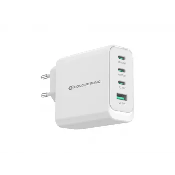 Conceptronic ALTHEA22W100 4 prievadų 100W GaN USB PD įkroviklis, USB-C x 3, USB-A x 1, QC 3.0, PPS, PD 3.0