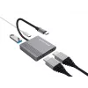 Conceptronic DONN13G nešiojamojo kompiuterio dokas / prievadų plėtinys, laidinis USB 3.2 Gen 1 (3.1 Gen 1) Type-C, pilka