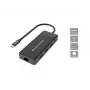 Conceptronic DONN14G nešiojamojo kompiuterio dokų stotelė / prievadų plėtiklis, laidinis USB 3.2 Gen 1 (3.1 Gen 1) Type-C, pilka