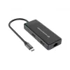 Conceptronic DONN14G nešiojamojo kompiuterio dokų stotelė / prievadų plėtiklis, laidinis USB 3.2 Gen 1 (3.1 Gen 1) Type-C, pilka