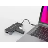 Conceptronic DONN14G nešiojamojo kompiuterio dokų stotelė / prievadų plėtiklis, laidinis USB 3.2 Gen 1 (3.1 Gen 1) Type-C, pilka