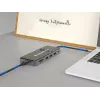 Conceptronic DONN14G nešiojamojo kompiuterio dokų stotelė / prievadų plėtiklis, laidinis USB 3.2 Gen 1 (3.1 Gen 1) Type-C, pilka