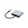 Conceptronic DONN16G 4-in-1 USB-C stotelė su HDMI ir VGA, pilka, 100W, 4K Ultra HD