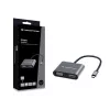 Conceptronic DONN16G 4-in-1 USB-C stotelė su HDMI ir VGA, pilka, 100W, 4K Ultra HD