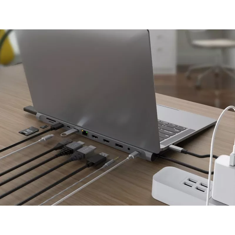 Conceptronic DONN17G 12-in-1 USB-C dokas su HDMI, DisplayPort ir USB 3.0