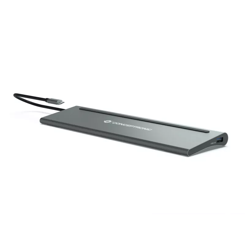Conceptronic DONN17G 12-in-1 USB-C dokas su HDMI, DisplayPort ir USB 3.0
